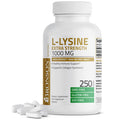 Bronson L-Lysine Extra Strength 1000 MG per Tablet High Potency, Immune Support & Supports Collagen Synthesis, Non-GMO, 250 Vegetarian Tablets