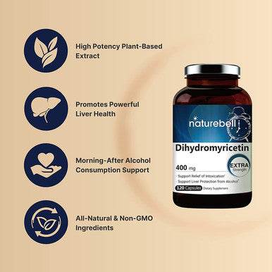 Plant Based Dihydromyricetin DHM Cheers Pills Hovenia Dulcis Extract 400mg 120 Capsules Better Morning After Celebration Alcohol Consumption Support Supplement NonGMO