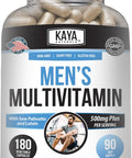 Kaya Naturals Multivitamin for Men Mens Prostate Multivitamin Multi Mineral Daily Supplement Pills for Men Supports Healthy Prostate Vitaminas para Hombres 60 Veggie Capsules