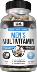 Kaya Naturals Multivitamin for Men Mens Prostate Multivitamin Multi Mineral Daily Supplement Pills for Men Supports Healthy Prostate Vitaminas para Hombres 60 Veggie Capsules