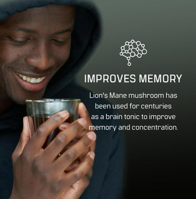 Lion's Mane Mushroom Powder 2,000mg Serving Organic Vegan and Non GMO Focus Memory and Digestion High Strength Supplement 60g 30 Servings