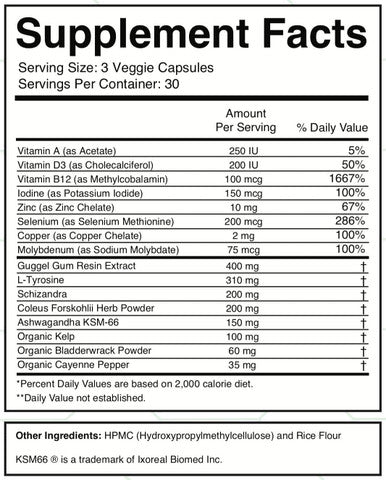 Divine Health Dr.Colberts Thyroid Zone Vitamins A D3 and B12 Optimal Thyroid Hormone Production