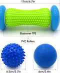 Greenlife Foot Massager Relieve Plantar Fasciitis Set Of 3, Foot Massage Roller With 2 Firm Massage Balls For Back Pain Deep Tissue Foot Pain Relief Foot Arch Muscle Relax, Shoulder Leg Hand Recovery