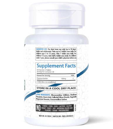 Healthfare Potassium Iodide 130 Mg (120 Tablets) Ki Pills (2 Pack)