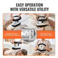 Vevor Chiropractic Massager With Heat And Adjustable Vibration Professional Orbital Handheld Therapeutic Body Massage Tool For Back Neck Shoulder Muscle Pain Relief