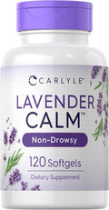 Carlyle Lavender Pills | 80 mg | 120 Softgel Capsules | Calm & Non-Drowsy Formula | Non-GMO & Gluten Supplement