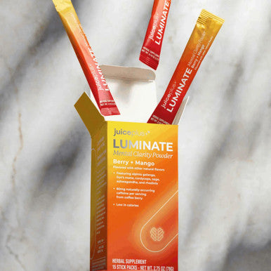 JuicePlus+ Luminate - Plant-Based Cognitive Support Drink with Ashwagandha Lions Mane & Coffee Berry for Clarity & Vitality - 15 Sticks 2.75 oz