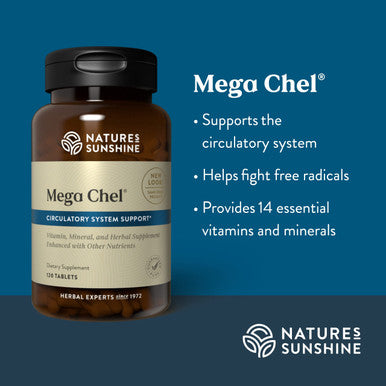 Nature'S Sunshine Mega-Chel, 120 Tablets, Complete Vitamin With Powerful Antioxidants, Herbs, Vitamins, Minerals, And Amino Acids