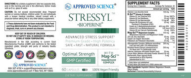 Approved ScienceStressyl Calming Supplement Support Nervous and Immune Systems Boost Energy Ease Irritability and Nervousness 6 Month Supply Vegan Made in The USA