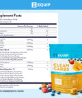 Equip Foods Clean Carbs | 15+ Fruits and Honey Superfood Powder | Post Workout Recovery Powder | Antioxidants Carbohydrate Supplement | Immune Support Carb Cleaner | 20 Servings Unflavored