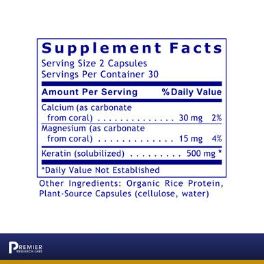 Premier Research Labs Dermaven - Features Calcium, Magnesium & Patented Solubilized Keratin - Supports Skin Moisture, Hair Health