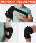 Edifolly Knee Massager With Heat And Vibration Massage For Pain Heating Pad For Knee Heated Knee Wrap Portable 2 Pack