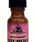 Patchouli Essential Oil Organic Aromatherapy Therapeutic Grade 100% Pure Natural 0.5 oz, 15 ml with Glass Dropper