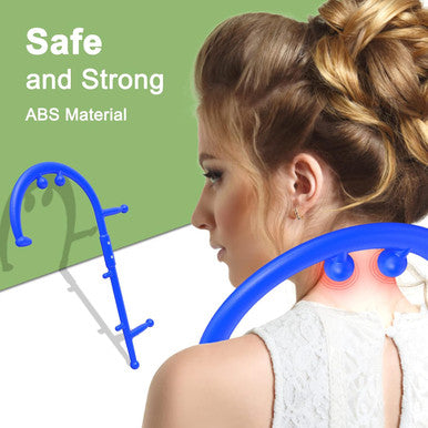 Bvn Massage Cane Trigger Point Massager For Neck Back Self Massager Detachable Manual Shoulder Massager For Pain Relief Deep Tissue Pressure Point Massage Tool Muscle Hook Muscle Knot Remover