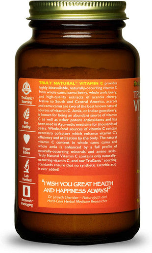 HealthForce SuperFoods Truly Natural Vitamin C - 180 Grams - Whole Food Vitamin C Complex from Acerola Cherry Powder - Immune Support - Vegan, Gluten Free - 30 Servings