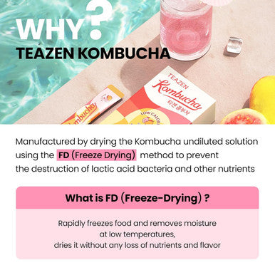 Teazen Kombucha Mango Guava Flavor Variety Pack Mango Guava Drink Mix 10 Sticks & 30 Sticks (40 Sticks)