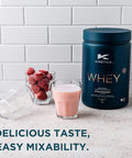 Kinetica Kinetica Protein Powder Strawberry 1Kg 23G Protein Per Serving 33 Servings Whey Protein From EU Grass-Fed Cows Excellent Mixability & Taste