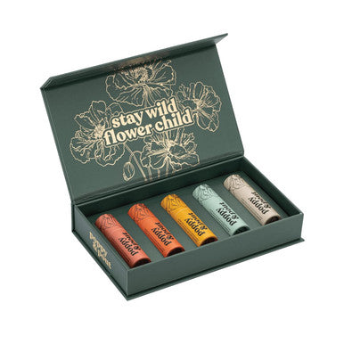 Jumbo Lip Balm Set (5-Pack) Poppy & Pout All Natural Lip Balms & Moisturizers Hydrates With Beeswax, Vitamin E, Organic Coconut Oil Cruelty- Lip Balm In Recyclable Cardboard Tube