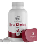 LongLifeNutri Horse Chestnut Extract 500Mg 180 Vegetarian Capsules | Made In Usa | Aescin 100Mg Per Pill | Horsechestnut Seed Supplement 500 Mg