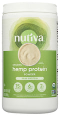 Nutiva Organic Cold-Pressed Raw Hemp Seed Protein Powder, Peak Protein, 16 Ounce, USDA Organic, Non-GMO, Whole 30 Approved, Vegan, Gluten-Free & Keto, Plant Protein with Essential Amino Acids