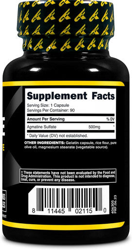 Primaforce Agmatine Sulfate 500mg 90 Capsules - Non-GMO Gluten Supplement