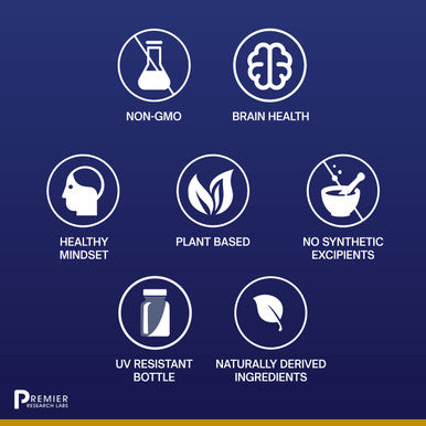 Premier Research Labs Cereven - Brain Support Supplement With Rhodiola Extract, Marine Coral & Turmeric - Herbal Extracts Dietary