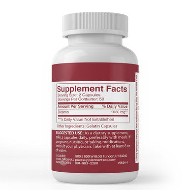 PURE ORIGINAL INGREDIENTS Diosmin (100 Capsules) Always Pure, No Additives Or Fillers, Lab Verified