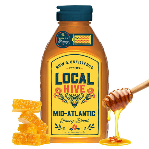 Local Hive Clover Raw & Unfiltered ÃƒÂ¢Ã¢â€šÂ¬Ã¢â‚¬Å“ 16 oz | 100% Pure U.S. Honey | Natural Sweetener Sourced from American Bees & Beekeepers | Premium Clover Flavor | Ideal for Tea, Baking & Cooking