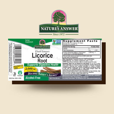 Nature'S Answer Licorice Root | Herbal Supplement | Supports Digestive Health | Non-GMO & Kosher | Alcohol- Gluten- & Vegan 1oz