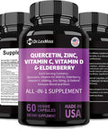 60 Count Quercetin 1000Mg Zinc 50Mg Vitamin C 1000Mg Vitamin D 5000Iu Immune System Support Supplement With Echinacea Ginger Bromelain Sea Moss Garlic Nettle Vegan Capsules For Men And Women,Usa