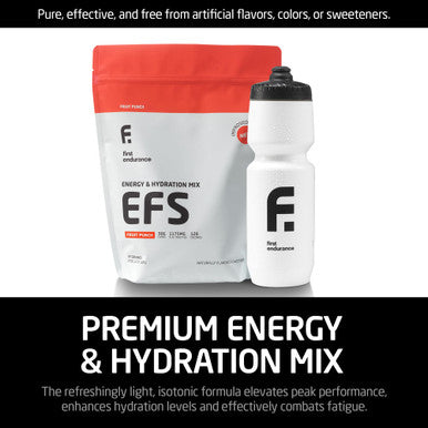 First Endurance EFS Hydration & Endurance Drink Mix - Premium Carbohydrates for Energy & Performance Electrolytes for Rapid Rehydration & Running Cycling and Triathlon Nutrition | Isotonic Energy Fuel | Fruit Punch