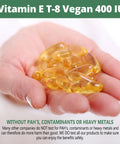 Vitamin E All 8 Tocopherols + Tocotrienols 400 IU Vegan Alpha Tocopherol/Tocotrienol + Beta Tocopherol/Tocotrienol + Gamma Tocopherol/Tocotrienol + Delta Tocopherol/Tocotrienol (180)
