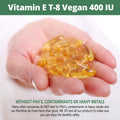 Vitamin E All 8 Tocopherols + Tocotrienols 400 IU Vegan Alpha Tocopherol/Tocotrienol + Beta Tocopherol/Tocotrienol + Gamma Tocopherol/Tocotrienol + Delta Tocopherol/Tocotrienol (180)