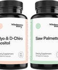 Myo DChiro Inositol 90Day Supply Saw Palmetto Hormone Balance Healthy Ovarian Function Fertility and Hair Support Vegan Friendly