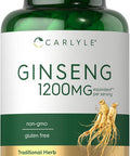 Carlyle Ginseng | 120 Capsules | 1200mg | Non-GMO and Gluten Supplement