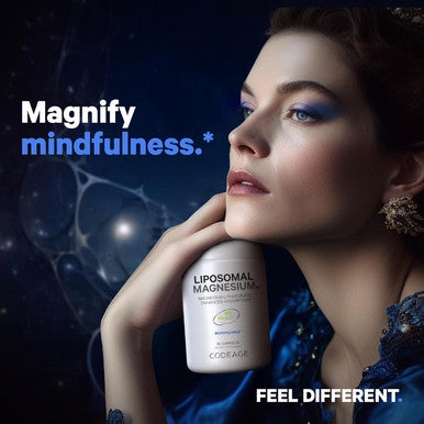 Codeage Liposomal Magnesium L-Threonate Supplement Patented Magtein Magnesium Threonate for Brain Health Memory and Cognitive Function Support Bioavailable L Threonate Non-GMO - 90 Capsules