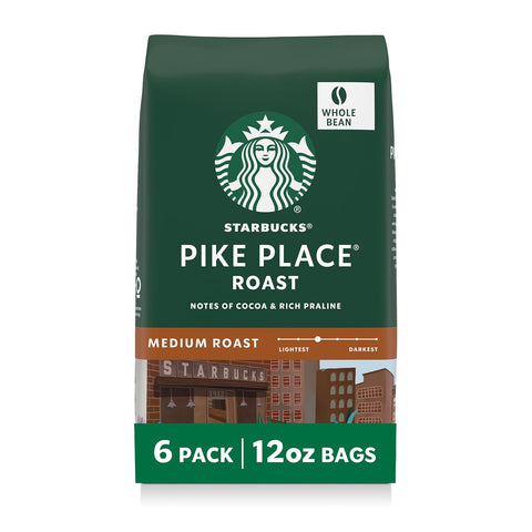 Starbucks Whole Coffee Beans, Medium Roast Hot or Iced Coffee, Pike Place Roast, 28 oz ÃƒÂ¢Ã¢â€šÂ¬Ã¢â‚¬Â¹