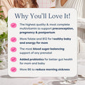 The Prenatal Supplement, Alleviates Morning Sickness And Contains Essential Nutrients Formulated To Be The Complete Prenatal And Postnatal Support - 180 Capsules