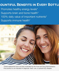 Ez Melts Dissolvable Multivitamin With Iron For Women & Men, Sugar-Free, 1-Month Supply