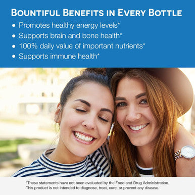 Ez Melts Dissolvable Multivitamin With Iron For Women & Men, Sugar-Free, 1-Month Supply
