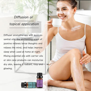 Lavender + Eucalyptus Essential Oil Aromatherapy Oil, 100% Pure Essential Oils for Diffuser, Humidifier, Massage 10ML*Top 2 Set