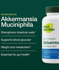 Fresh Nutrition Akkermansia Muciniphila Probiotic 500M Afu For Glp-1 Production Pre Probiotic Supplement 30 Capsules