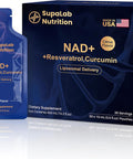 Liposomal Nad+ Supplement With Resveratrol, Anti-Aging, Energy Boost & Cellular Health Support, 15.2 Fl. Oz Nad Liquid For Men & Women (30 Pouch)