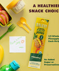 SOLELY - Organic Pineapple Fruit Jerky - 1 Individually Wrapped Strip - Fruit Leather Made from Dried Fruit - Healthy Snacks for Adults & Kids - Non GMO, Vegan Snacks - 0.8oz (23g)