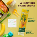 SOLELY - Organic Pineapple Fruit Jerky - 1 Individually Wrapped Strip - Fruit Leather Made from Dried Fruit - Healthy Snacks for Adults & Kids - Non GMO, Vegan Snacks - 0.8oz (23g)