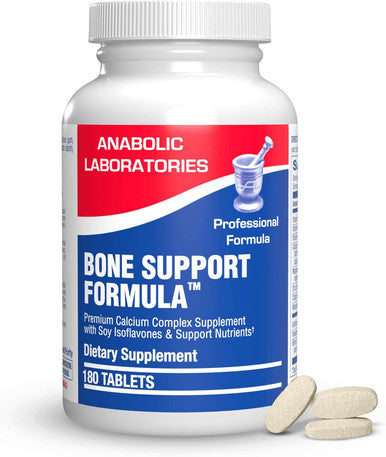 Anabolic Laboratories Bone Support Calcium Complex - 90 Tablets For Bone Health - Vitamins C, D, K, Zinc, Magnesium, And Calcium Supplement For Women And Men