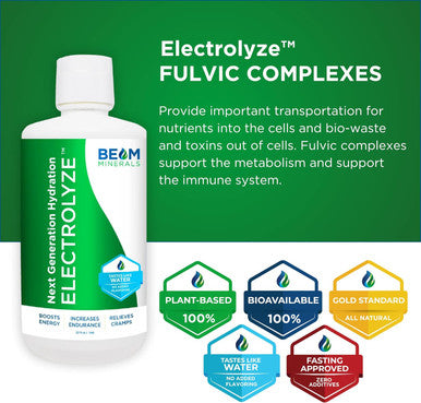 Beam Minerals Micro-Boost Humic Mineral Blend Plant-Based Multi Minerals Supplement & Electrolytes Liquid Micronutrients Supplements Deficiency Support Pure Natural Antioxidant Keto Friendly