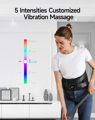 Heating Pad For Back Alljoy Cordless Lower Back Massager With Heat, Birthday Christmas Gifts For Dad Men Women Mom, 3 Heating Levels & 5 Massage Mode, 30Mins Auto-Off, 53Inch