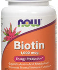 Now Foods Biotin, 1000mcg - 100 vcaps