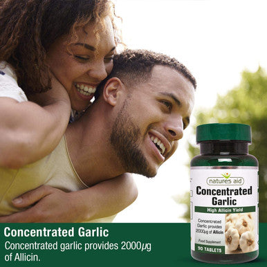 Natures Aid Garlic Concentrated 2000ug - Pack of 90 Tablets